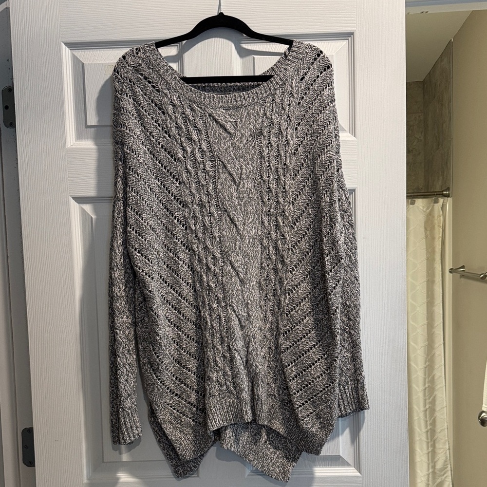 Express Heather Gray Women's Sweater